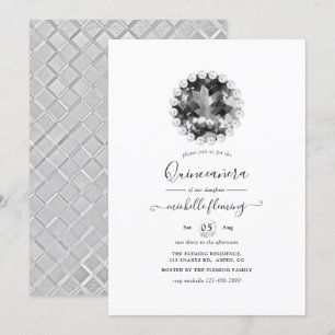 Diamond Mardi Gras Geburtstagsparty Einladung