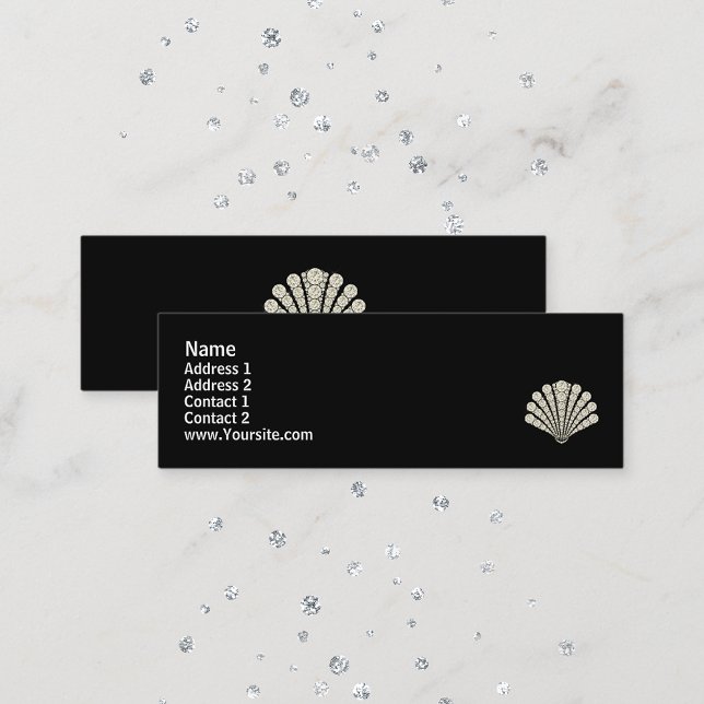 Diamond Muschel Mini Business Card Mini Visitenkarte (Von Creator hochgeladen)