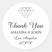 Diamond Name Wedding Bridal Sweet16. White
