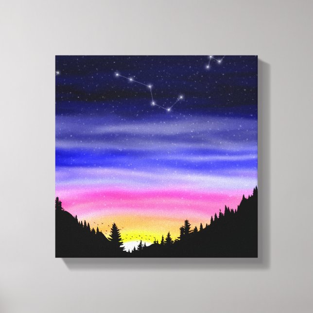 Diamond Night Canvas Print Leinwanddruck (Vorderseite)