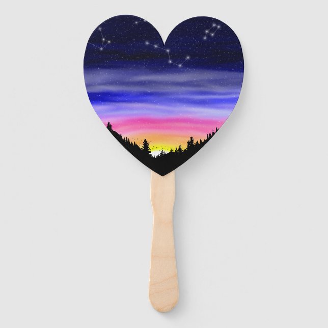 Diamond Night Fächer (Vorderseite)