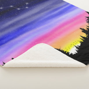 Diamond Night Sherpa Blanket Sherpadecke