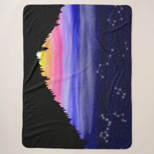 Diamond Night Sherpa Blanket Sherpadecke