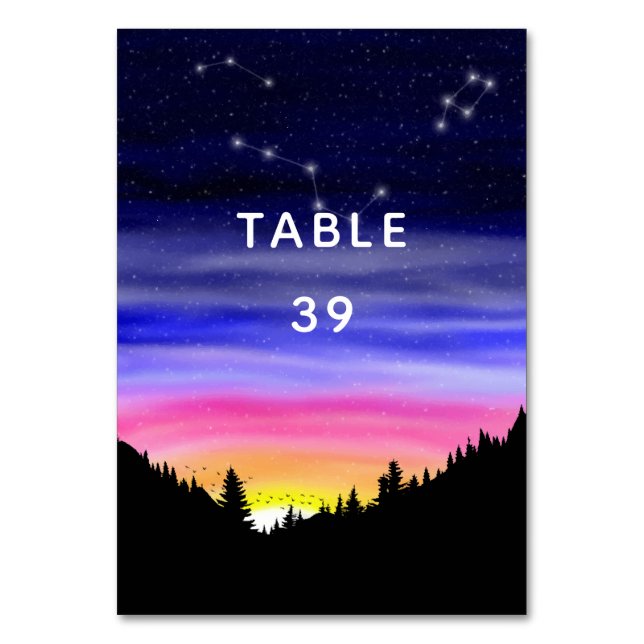 Diamond Night Tischnummer (Vorderseite)