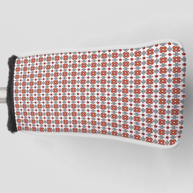 Diamond Orange Muster Golf Headcover (Vorderseite)