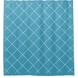 Diamond Pattern Aqua Duschvorhang