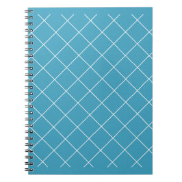 Diamond Pattern Aqua Notizblock