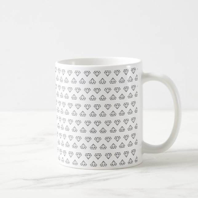 Diamond Pattern Coffee Tasse (Rechts)