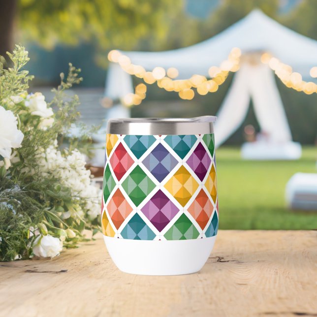 Diamond Pattern Coffee Tasse (Hochzeit)