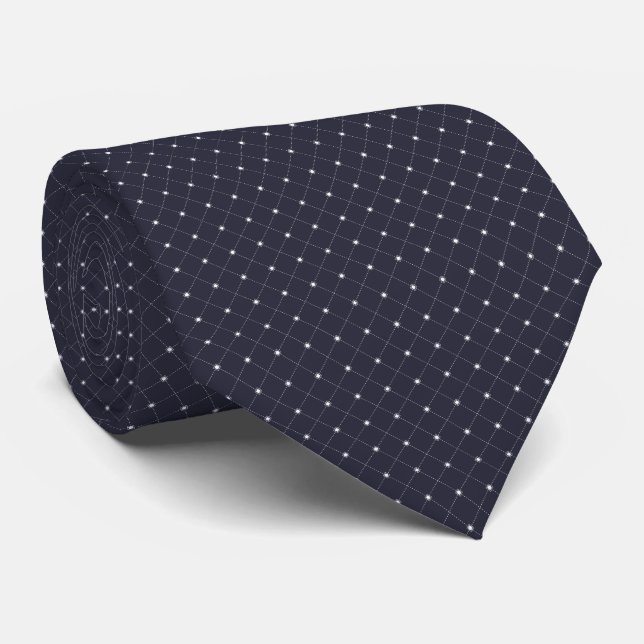 Diamond Pattern Neck Tie Krawatte (Gerollt)