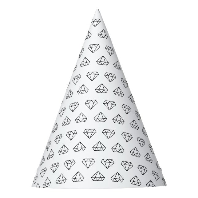 Diamond Pattern Party Hats Partyhütchen (Vorderseite)