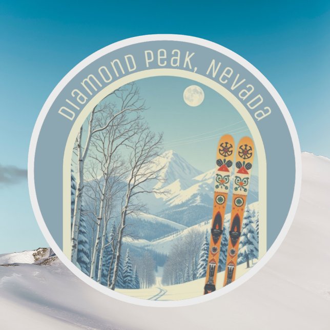 Diamond Peak Nevada Ski-Souvenir  Aufkleber (Von Creator hochgeladen)