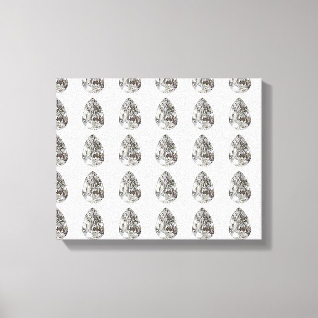 Diamond Pear Pattern Leinwanddruck (Vorderseite)