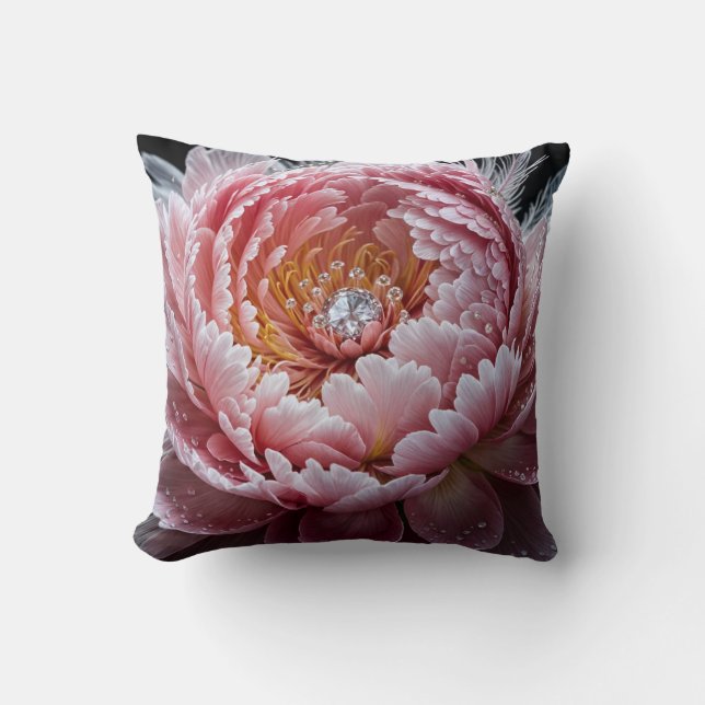 Diamond Peony Pillow Kissen (Vorderseite)