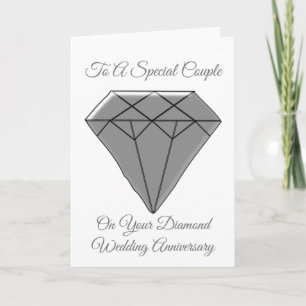 Diamond Personalisiert 60. Hochzeitskarte Karte