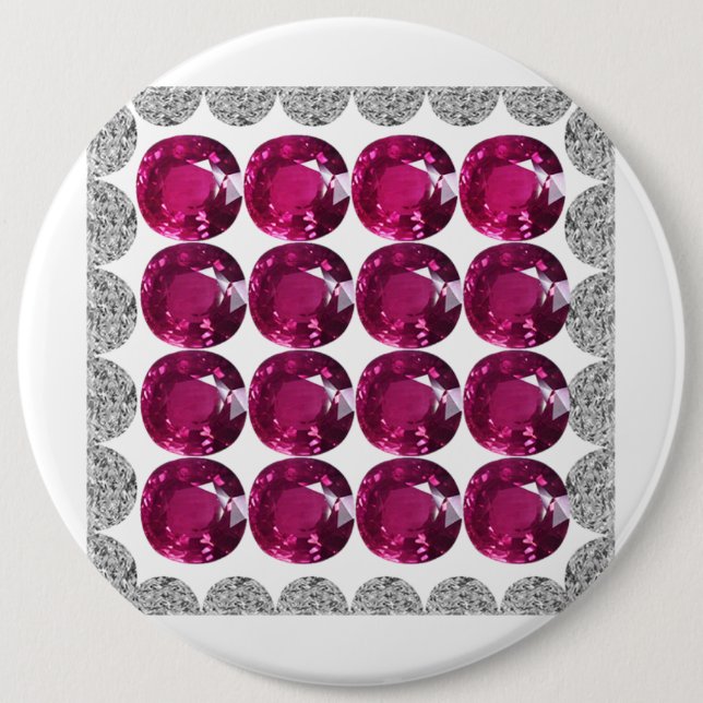 Diamond Pink Tourmaline Button (Vorderseite)