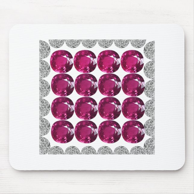 Diamond Pink Tourmaline Mousepad (Vorne)