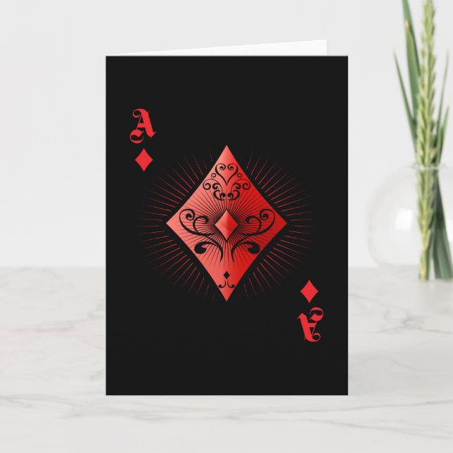 Diamond Poker Ace Casino Karte (Vorderseite)