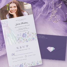 Diamond Princess Lila Quinceanera mit UAWG All In One Einladung