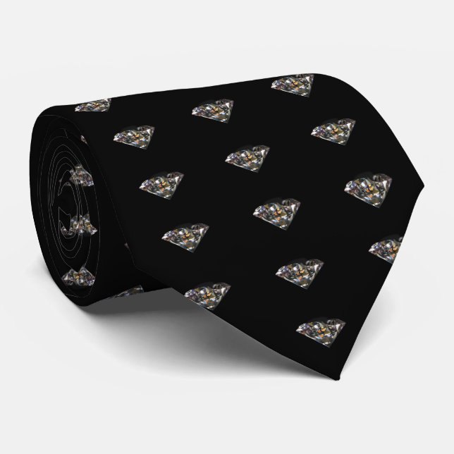 Diamond Print Necktie Krawatte (Gerollt)