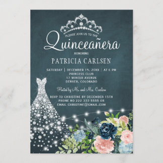 Diamond Prinzessin Kleid Aquarellfarben Chinceaner Einladung