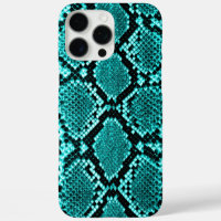 Diamond Rattlesnake Snake Skin aqua