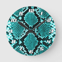 Diamond Rattlesnake Snake Skin aqua mit Zahlen