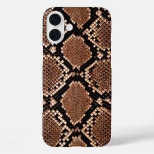 Diamond Rattlesnake Snake Skin iPhone 16 Plus Hülle
