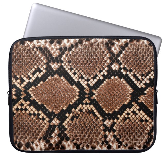 Diamond Rattlesnake Snake Skin Laptopschutzhülle (Vorderseite)