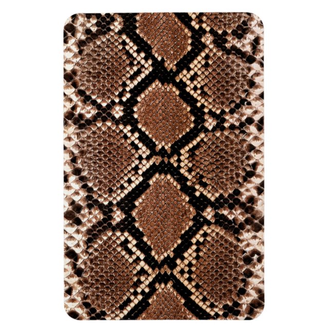 Diamond Rattlesnake Snake Skin Magnet (Vertikal)