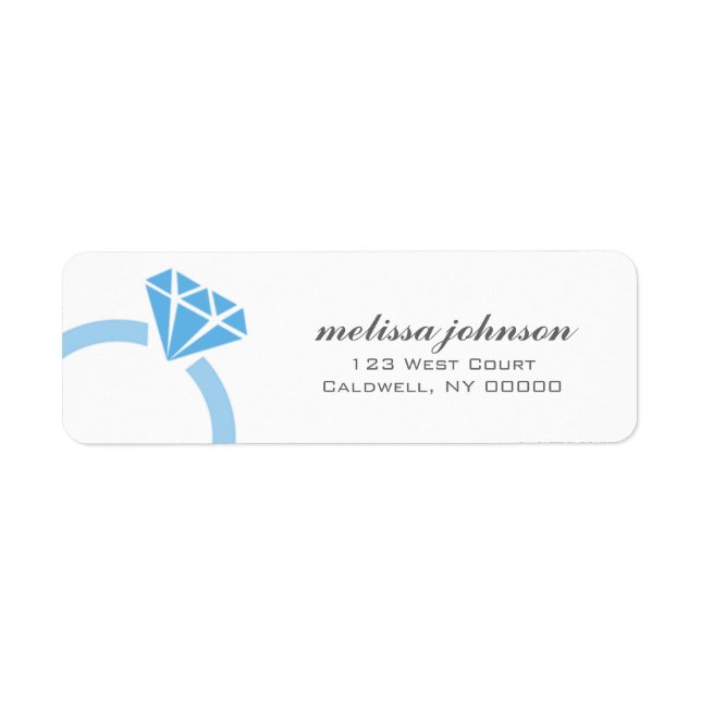 Diamond Ring Address Labels (Vorne)