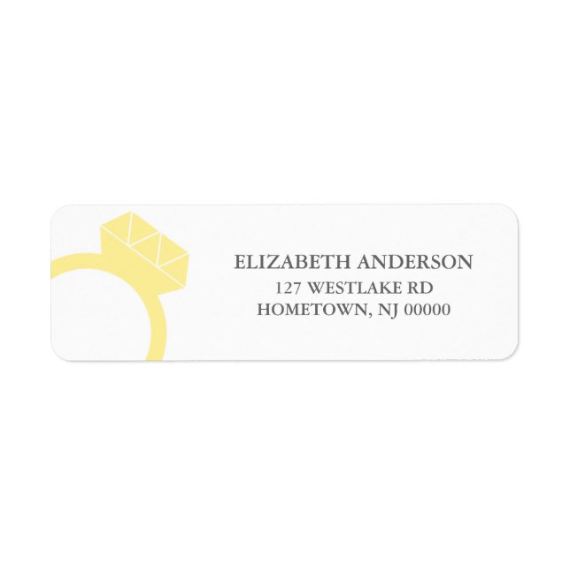 Diamond Ring Address Labels (Vorne)