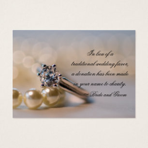 Diamond Ring and Pearls Wedding Wohltätigkeit Fevo