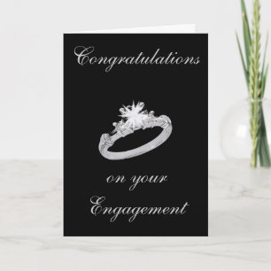 DIAMOND RING ENGAGEMENT CARD KARTE