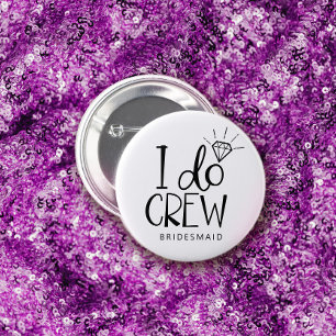 Diamond Ring I Crew Hochzeit Button