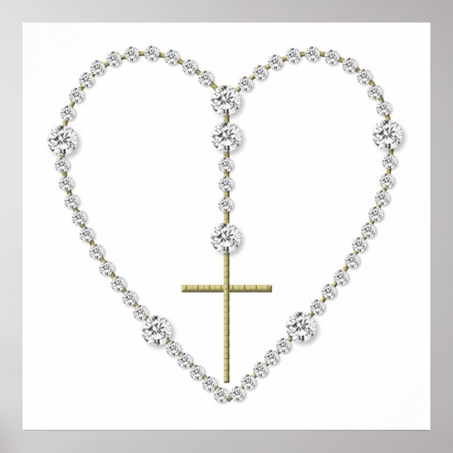 Diamond Rosary - Hail Mary Full of Grace Poster (Vorne)