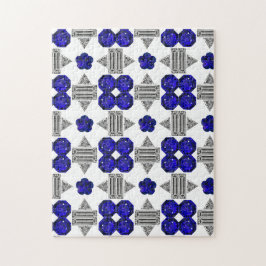 Diamond Sapphire Gemstone Art, blau