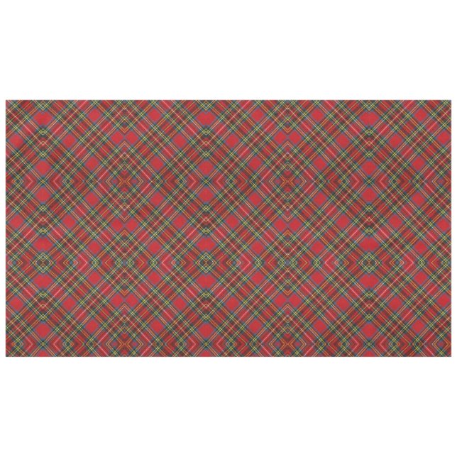 Diamond Shape Tartan Nahtlose schottische Muster R Tischdecke (Vorderseite (Horizontal))