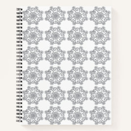 Diamond Snowflakes SpiralNotebook Notizbuch