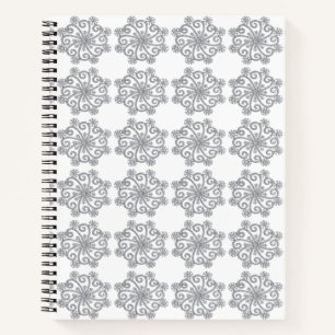 Diamond Snowflakes SpiralNotebook Notizbuch