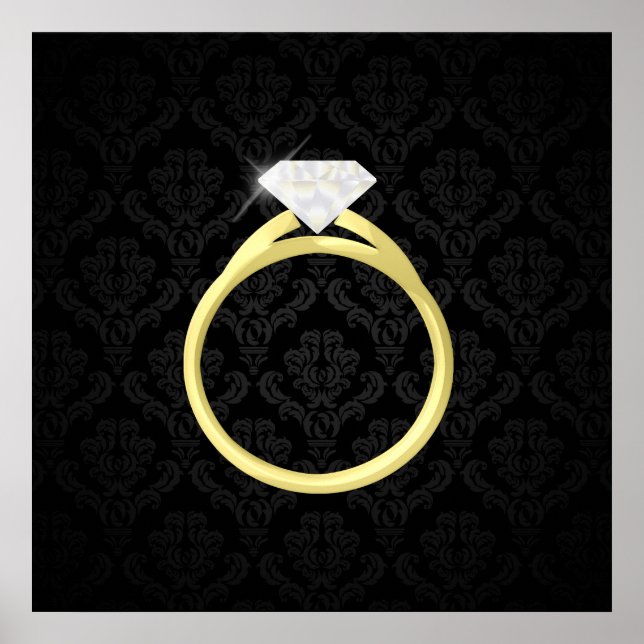 Diamond Solitaire Ring Poster (Vorne)
