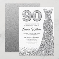 Diamond Sparkle Dress Womans 90. Geburtstagsparty