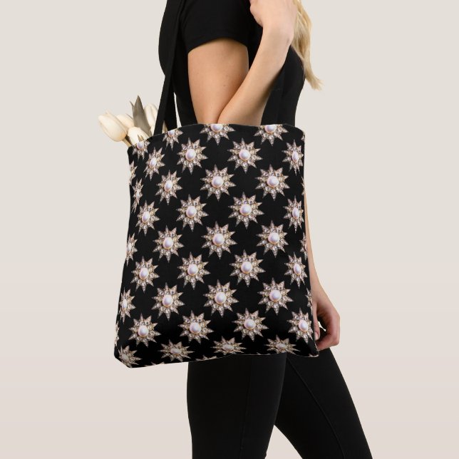 DIAMOND STARS IN SCHWARZEN Antikjuwelen Tasche (Von Nahem)