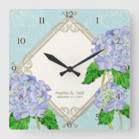 Diamond Swirl Blue Hydrangea Wedding Anniversary
