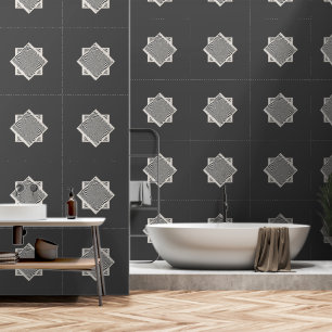 Diamond Swirl Gray Tapete