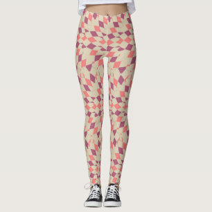 Diamond-Swirl-Muster Leggings