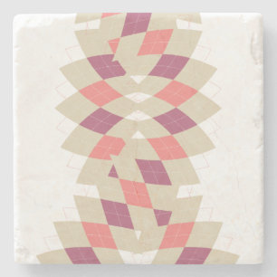 Diamond-Swirl-Muster Steinuntersetzer