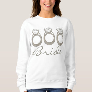 Diamond Verlobung Ring Wedding BRIDE Sweatshirt