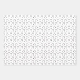 Diamond Verlobung Rings Geschenkpapier Set