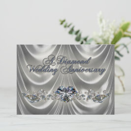 Diamond Wedding Anniversary Einladungskarte